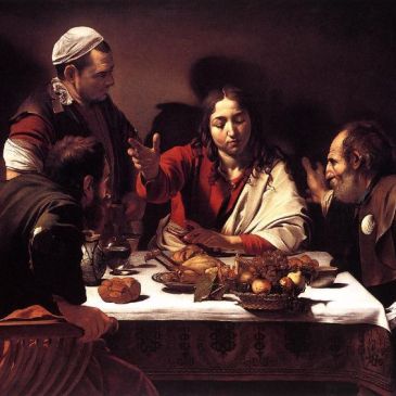 Caravaggio, "Supper at Emmaus" (1601)