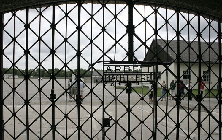 The gate of Dachau