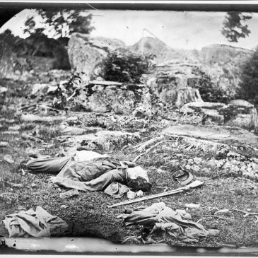 Dead Confederate Soldier at Gettysburg