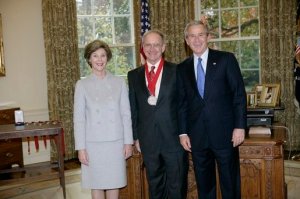 John Lewis Gaddis receiving the National Humanities Medal