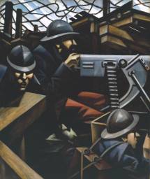 C.R.W. Nevinson, La Mitrailleuse (1915)