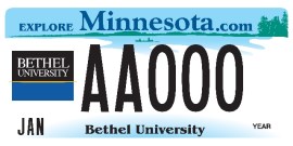 Bethel License Plate