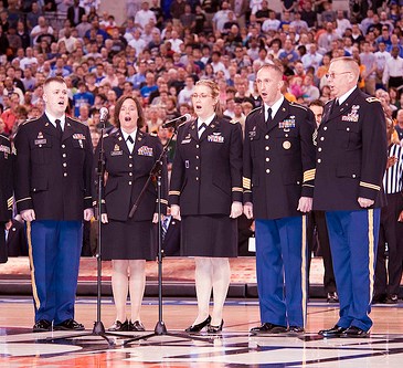 Singing the U.S. National Anthem