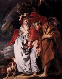 Jordaens, Return of the Holy Family (1616)