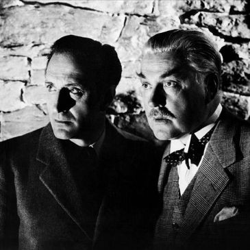 Rathbone and Bruce in The Secret Weapon (1943)