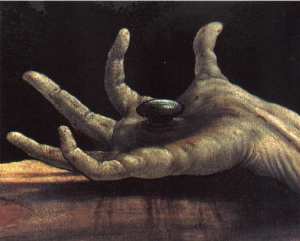 Grünewald, Crucifixion (hand)