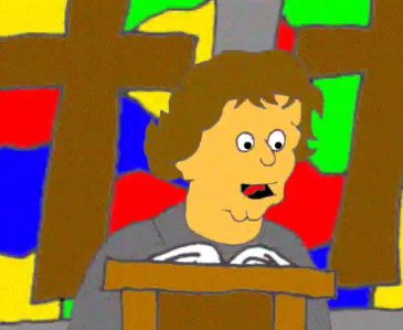 Screen shot from "The Reformation Polka" (animated by Sam Mulberry)