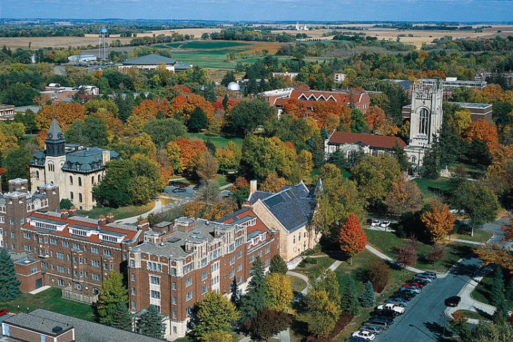 Carleton College Aerial view of Carleton College