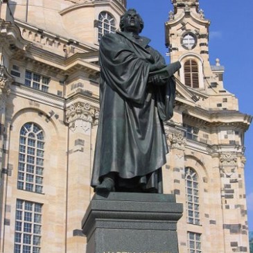 Statue of Martin Luther in Dresden