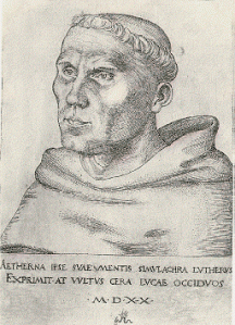 Luther as an Augustinian monk