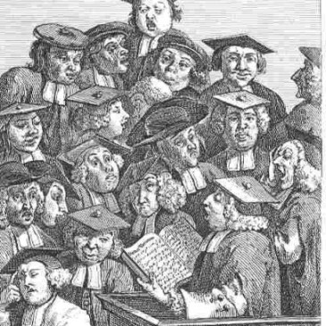 Hogarth, Scholars at a Lecture