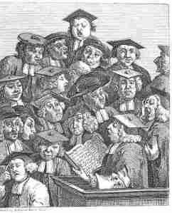 Hogarth, Scholars at a Lecture