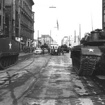 Checkpoint Charlie in October 1961