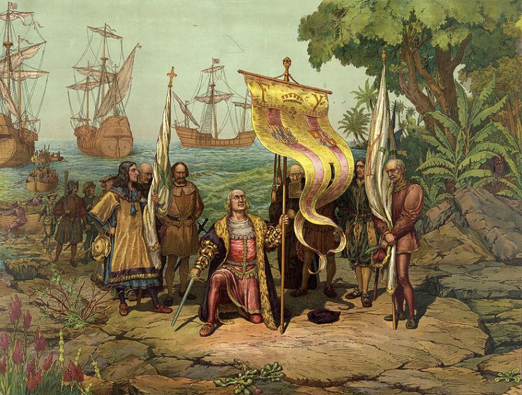 Columbus "discovers" the Americas