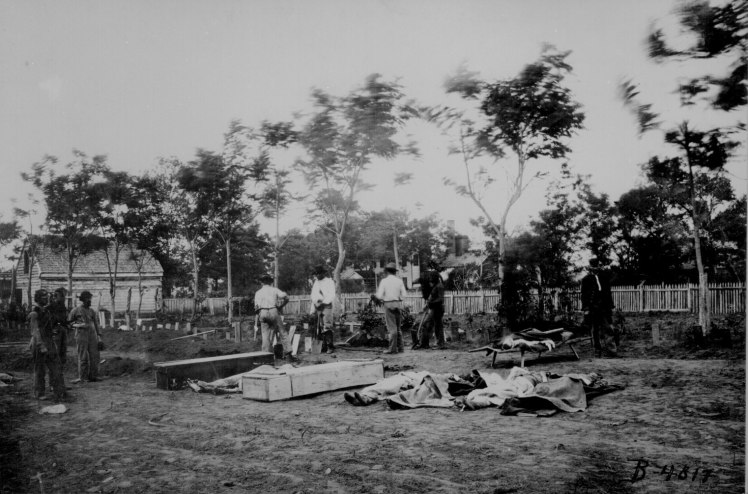 Burying the dead at Fredericksburg