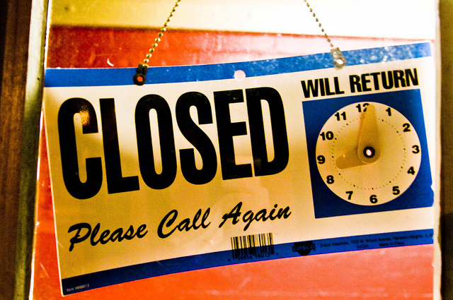 Closed - Please Call Again