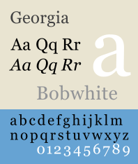 Georgia typeface
