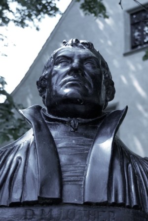Luther bust in Eisleben