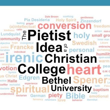 Pietist Idea of a Christian College word cloud