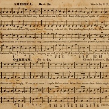"America" in "The Choir" (1833)