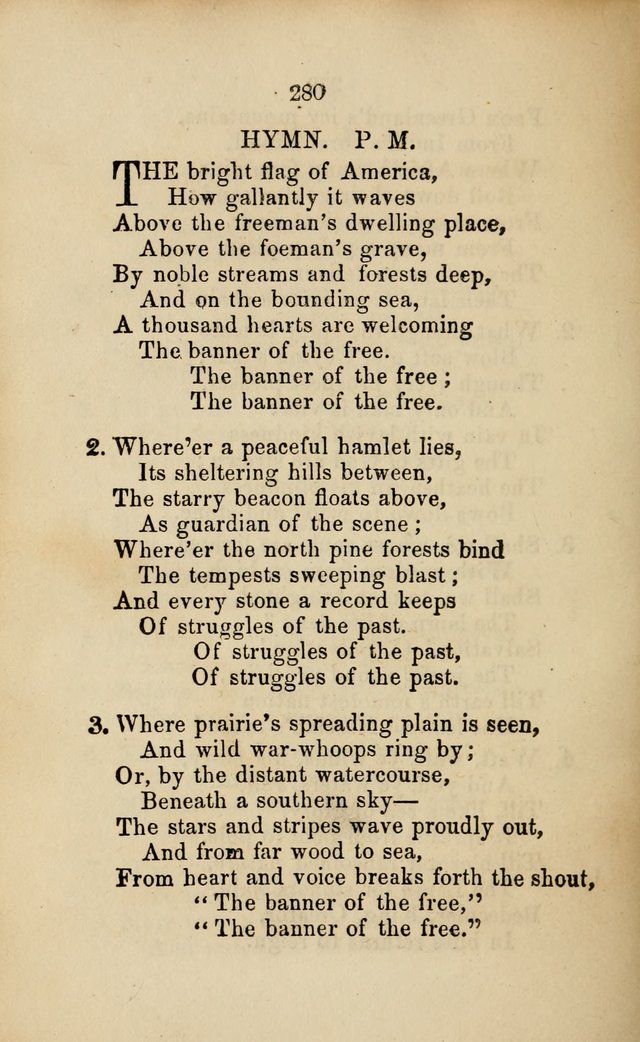 1860 version of "The Bright Flag of America"