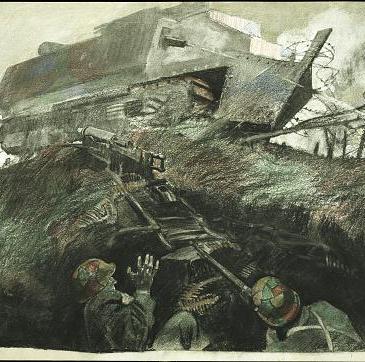 Harding, "Cleaning Out Boche Machine Gun Nest"