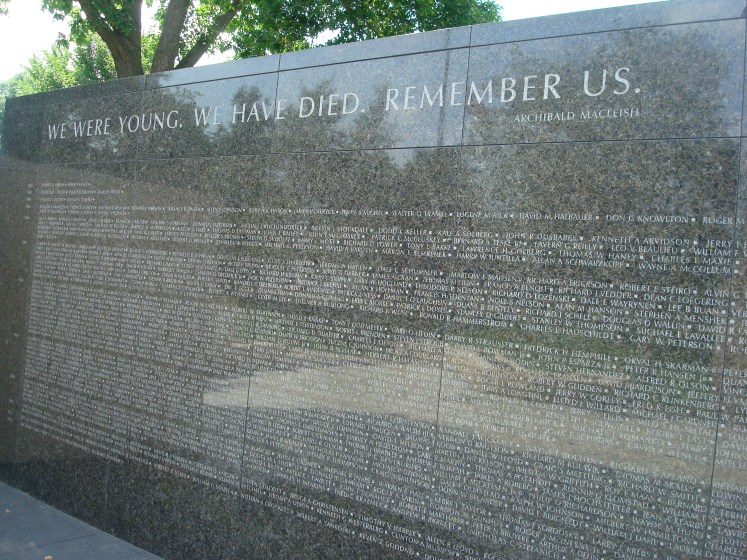 Wall of honor at MN Vietnam Veterans Memorial