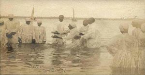 River baptism ca. 1900