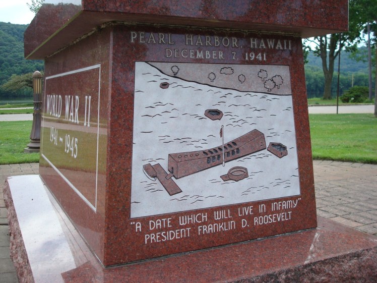 WWII memorial in Winona, Minnesota