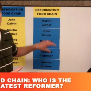 Screenshot from CWC webisode reviewing the Reformations