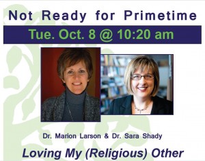 Ad for Marion Larson and Sara Shady's talk earlier this month