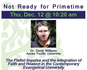 Ad for David Williams' talk