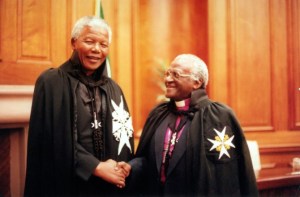 Nelson Mandela and Desmond Tutu