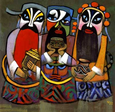 He Qi, Adoration of the Magi