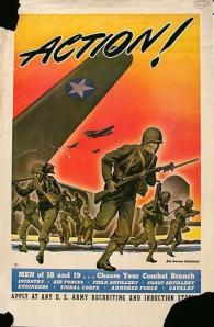 1942 recruiting poster for the U.S. Army