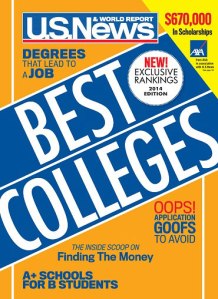 U.S. News 2014 Best Colleges cover
