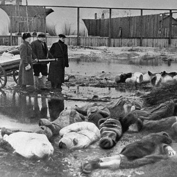 Victims of the siege of Leningrad, 1942