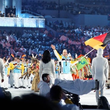 German team at Vancouver opening ceremonies
