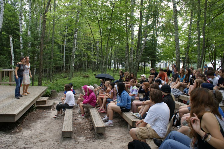 Singing at Lac du Bois