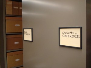 Some of the stacks at the History Center