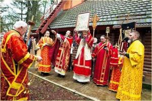Russian Orthodox procession in Mulino, OR - Russian Orthodox Church