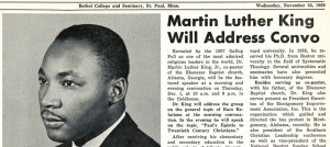 Clarion story about December 1960 visit to Bethel by Martin Luther King, Jr.