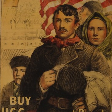 WWI propaganda poster directed at recent immigrants