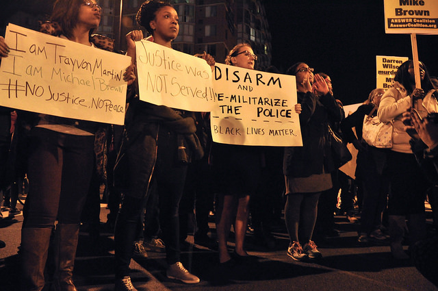 Ferguson protest in Washington, DC on 11/25/14