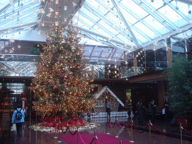 Christmas tree in a Beijing hotel