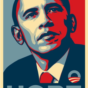 Barack Obama "Hope" poster, 2008