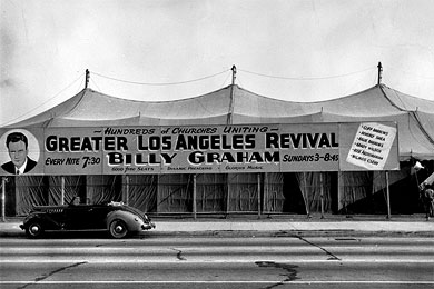 Los Angeles Crusade tent in 1949