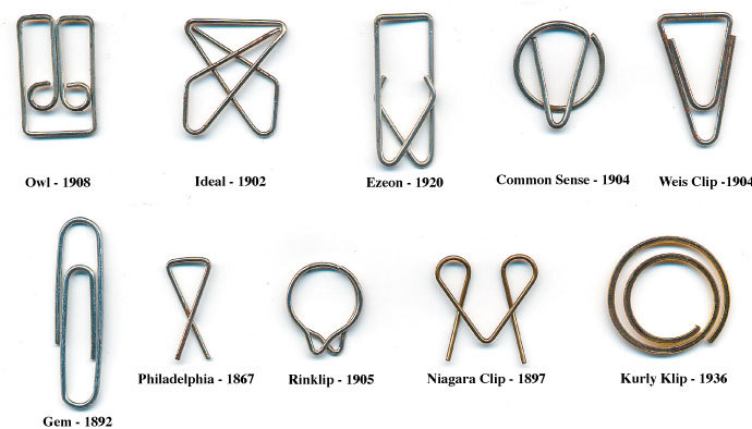 Paper clips throughout history