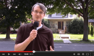 Screen shot from episode 5 of Past & Presence