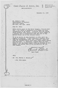 Flood letter to Kuhn - 12/24/1969